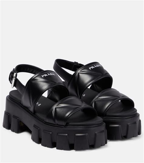 prada sport strap sandals|monolith platform sandal women Prada.